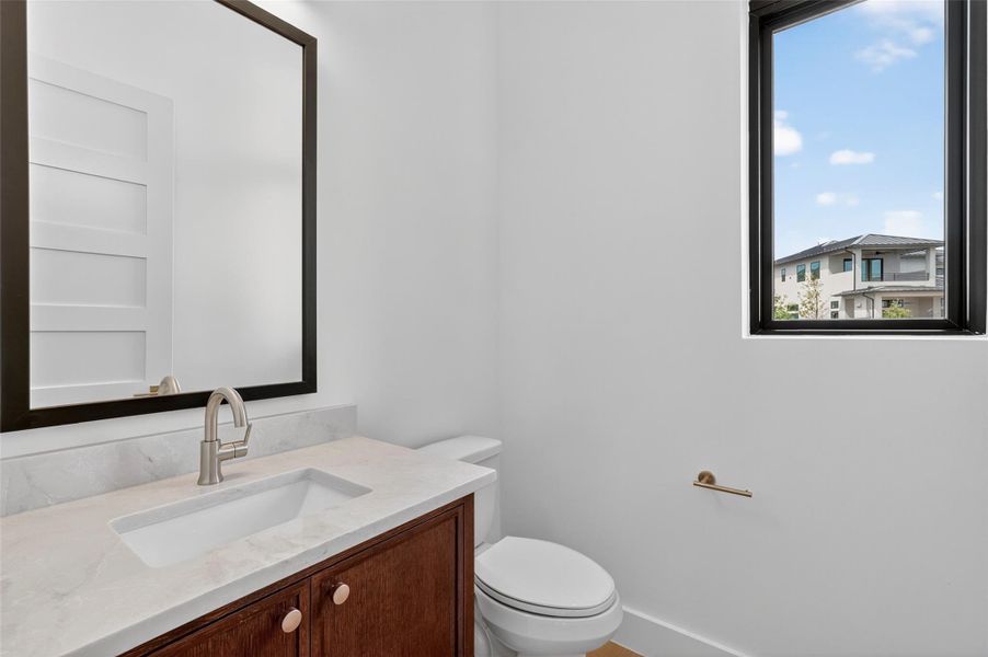 Furnished interior view inside a new home in Milky Way at River Place, Austin (Image 13).