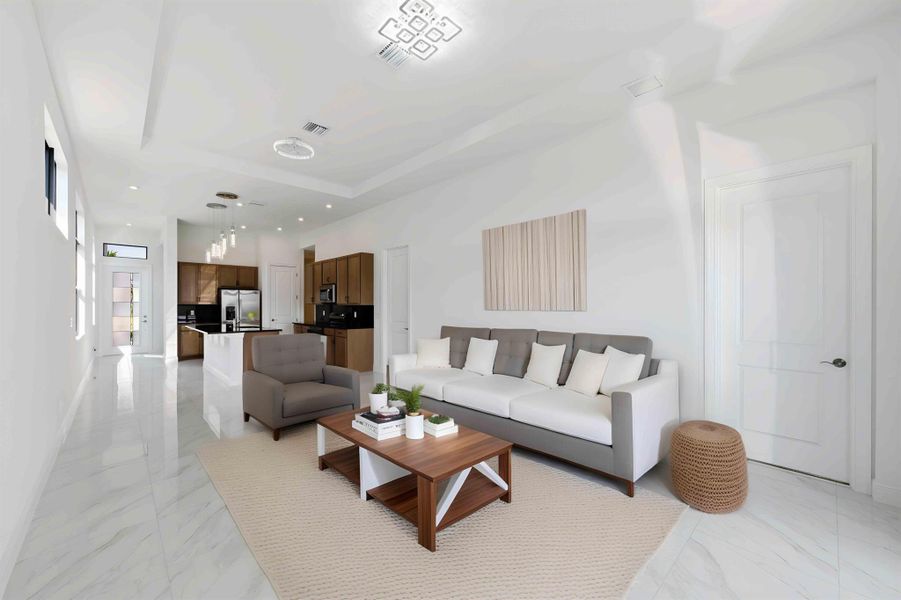 Furnished interior view inside a new home in , Port St. Lucie (Image 18).