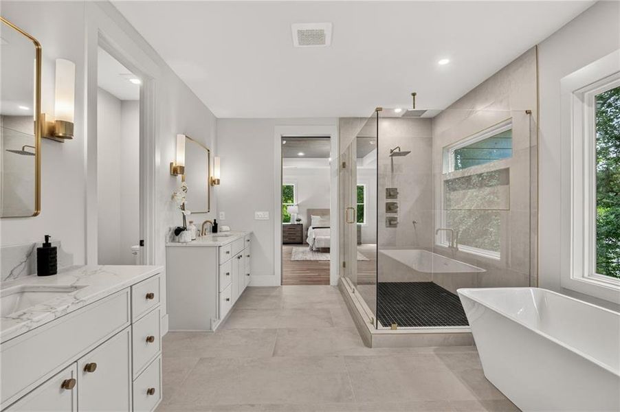 Furnished interior view inside a new home in , Atlanta (Image 47).