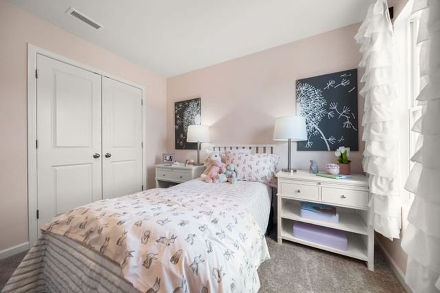 Representative furnished interior of a home built from the Dawson by True Homes in Morgan Hills, Albemarle (Image 23).