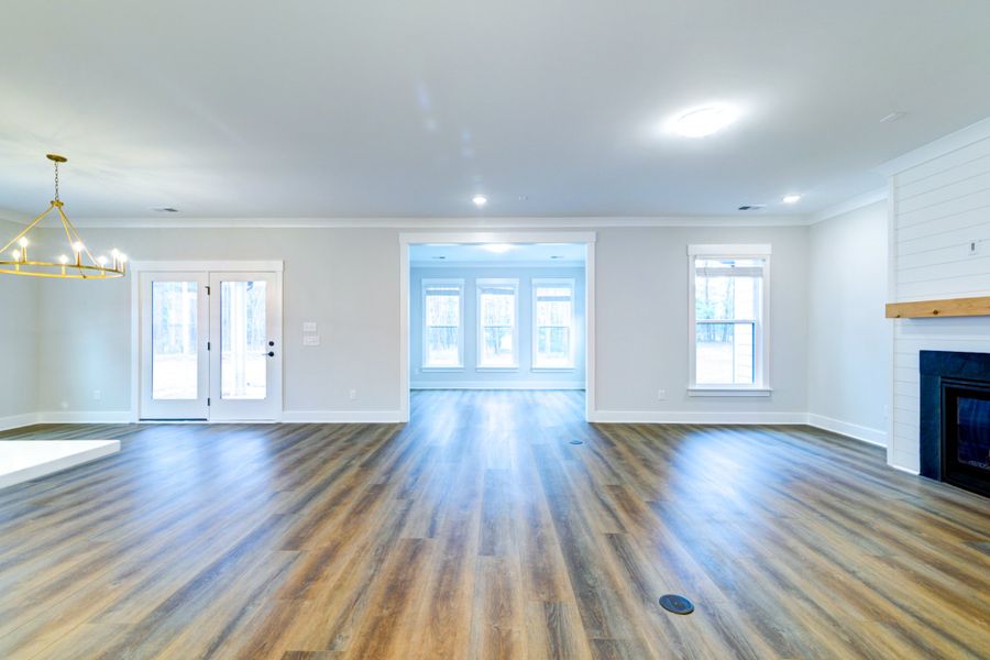 Representative unfurnished interior of a home built from the Sumter by Center Park Homes in Sweetbay Cove, Summerville (Image 38). Representative unfurnished interior of a home built from the Sumter by Center Park Homes in Sweetbay Cove, Summerville (Image 38).