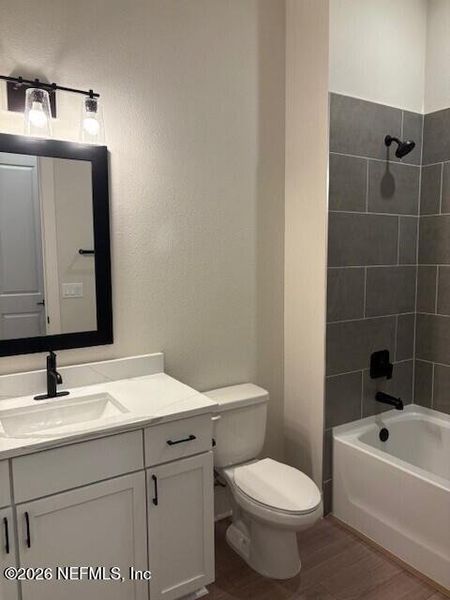 Furnished interior view inside a new home in Stables at Cary Forest, Bryceville (Image 4). Furnished interior view inside a new home in Stables at Cary Forest, Bryceville (Image 4).