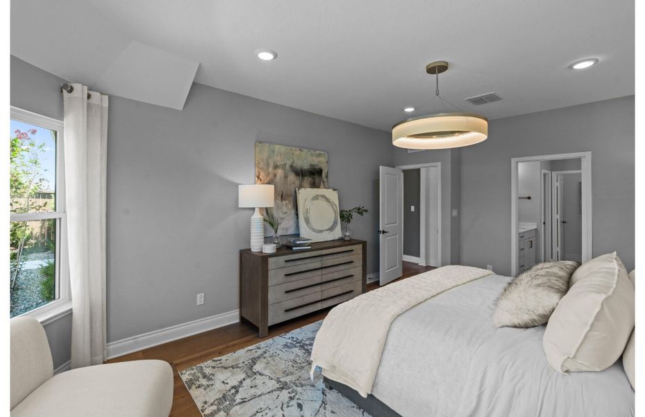 Furnished interior view inside a new home in Bison Ridge, San Antonio (Image 10).