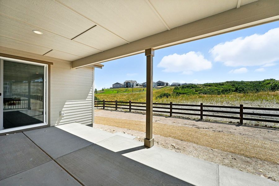 Exterior details and patio area of a home in Macanta, Castle Rock (Image 3).