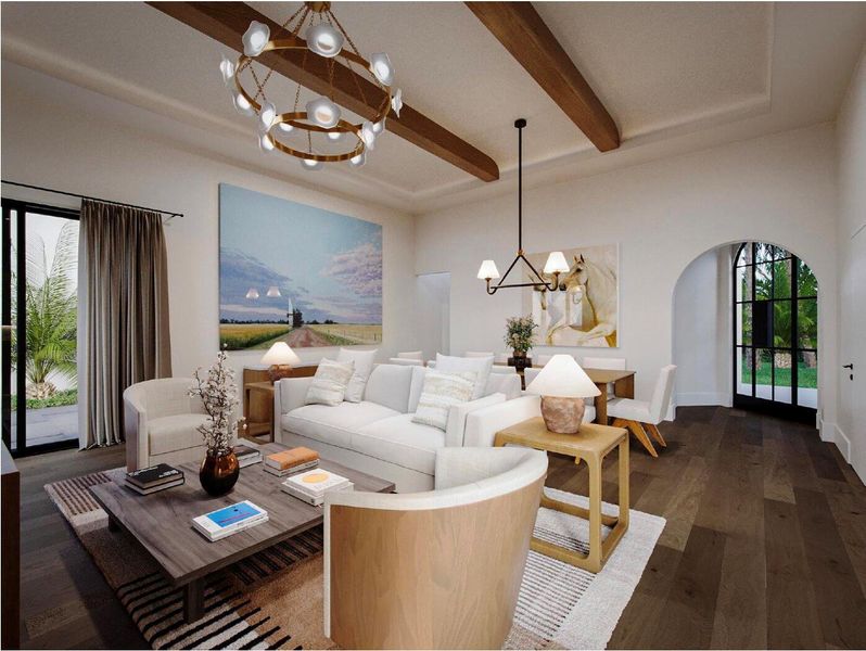 Furnished interior view inside a new home in , Wellington (Image 8).