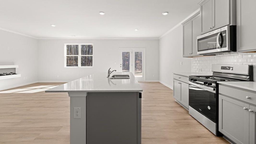 Furnished interior view inside a new home in Hamptons at Riverwood South, Dallas (Image 13).