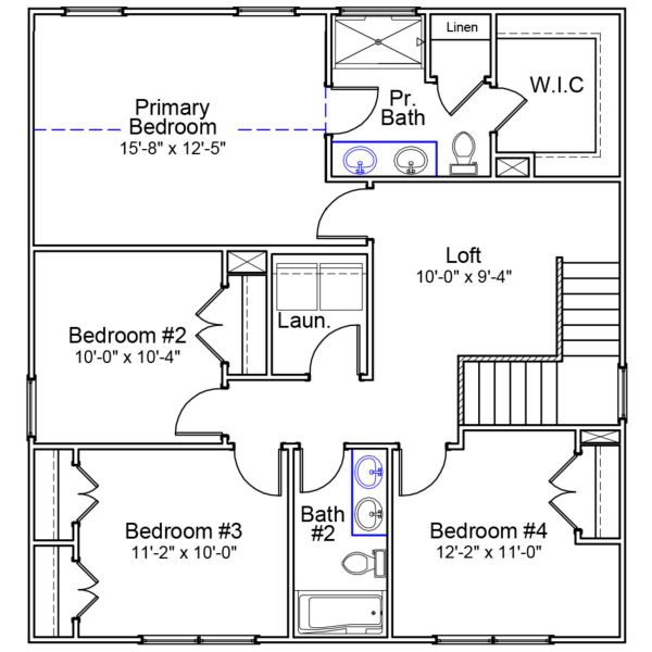 2D floor plan layout of this home in Richmond Hill, Inman, SC (Image 2). 2D floor plan layout of this home in Richmond Hill, Inman, SC (Image 2).