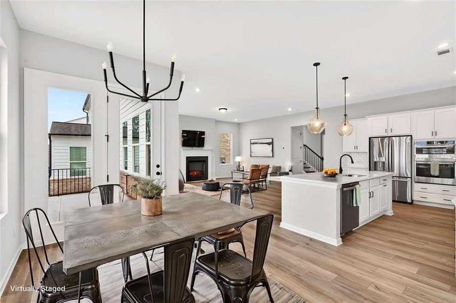 Furnished interior view inside a new home in , Lawrenceville (Image 19). Furnished interior view inside a new home in , Lawrenceville (Image 19).