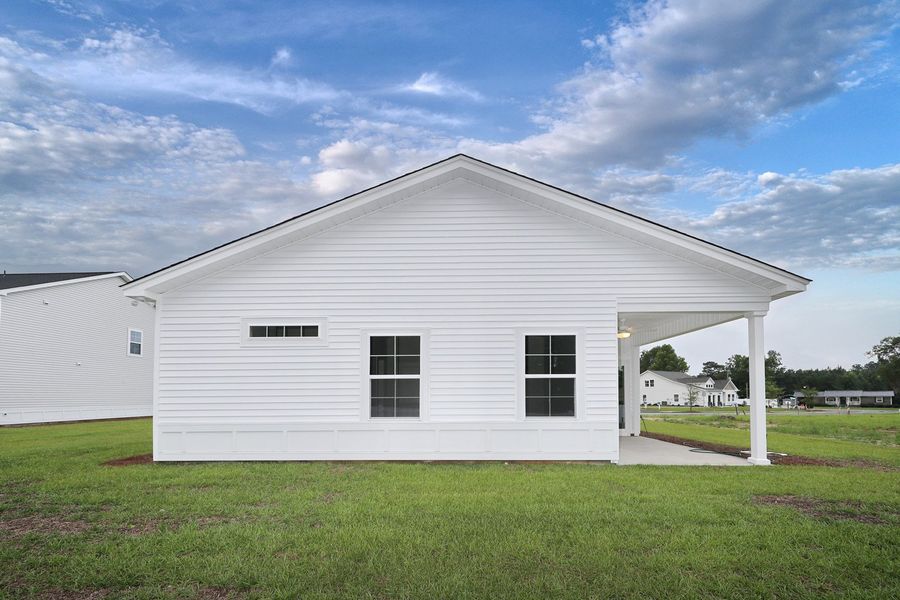 Front exterior of a new home in Hainer Place, Conway, SC, highlighting curb appeal (Image 23).