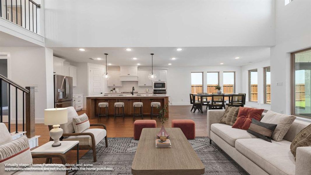 Furnished interior view inside a new home in Mosaic 50', Celina (Image 7).