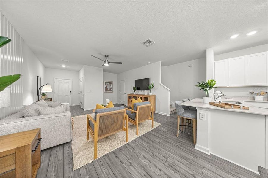 Furnished interior view inside a new home in , Alachua (Image 9). Furnished interior view inside a new home in , Alachua (Image 9).