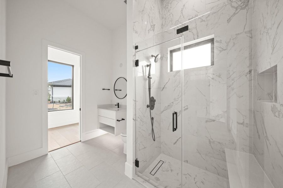 Furnished interior view inside a new home in Bridgeland, Cypress (Image 6).