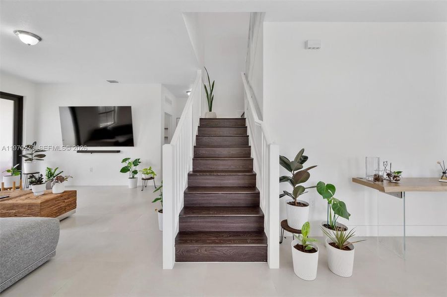 Furnished interior view inside a new home in , Miami (Image 13).