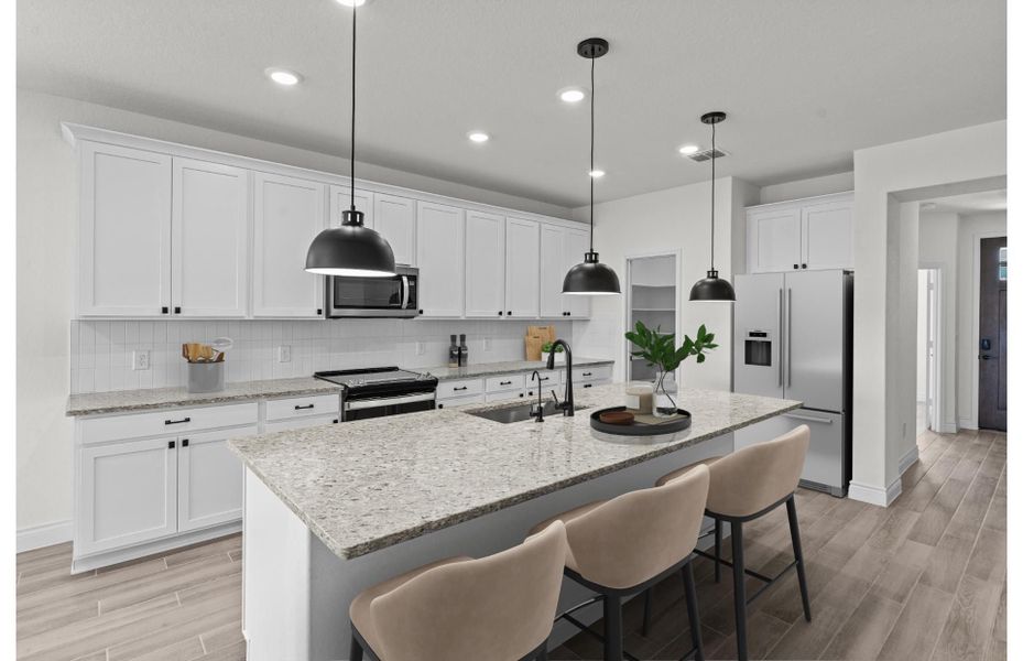 Furnished interior view inside a new home in Horizon Ridge, San Antonio (Image 3).