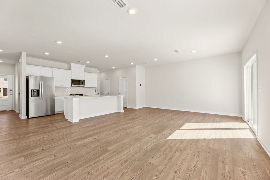 A large empty kitchen.