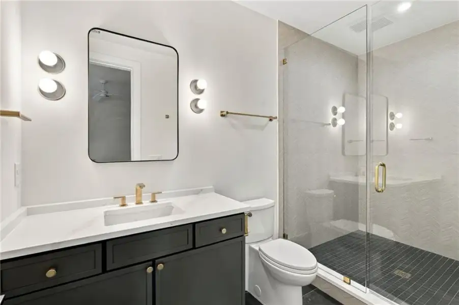Furnished interior view inside a new home in , Atlanta (Image 65).