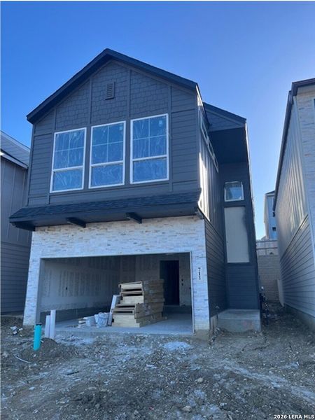 In-progress construction of a new home in Rose Hill, San Antonio, TX (Image 35).