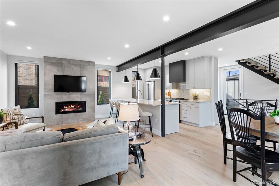 Furnished interior view inside a new home in , Denver (Image 29).