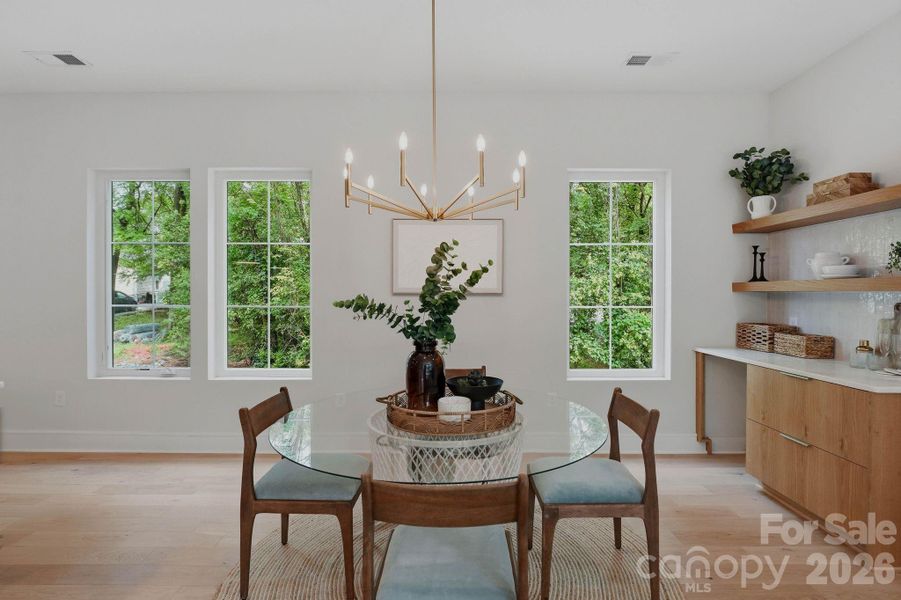 Furnished interior view inside a new home in , Charlotte (Image 8).