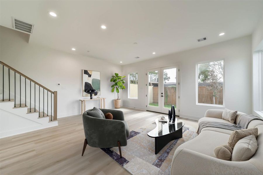 Furnished interior view inside a new home in , Houston (Image 28). Furnished interior view inside a new home in , Houston (Image 28).