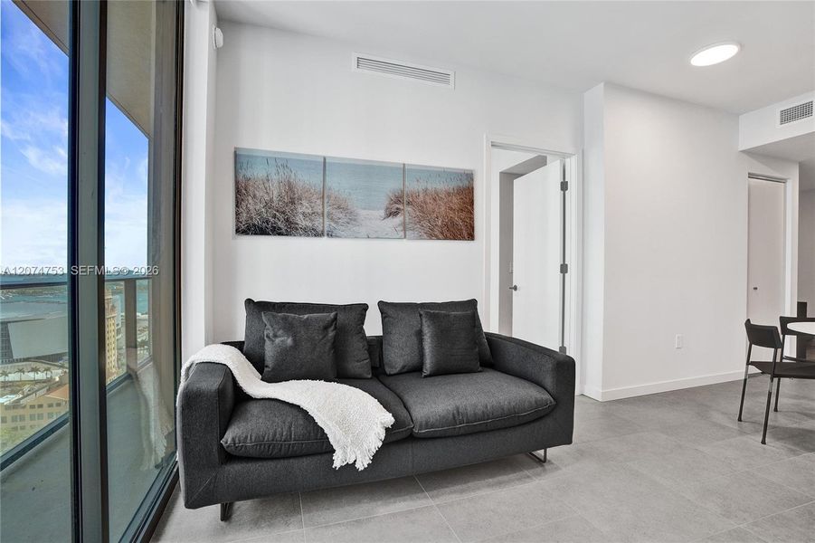 Furnished interior view inside a new home in , Miami (Image 12). Furnished interior view inside a new home in , Miami (Image 12).
