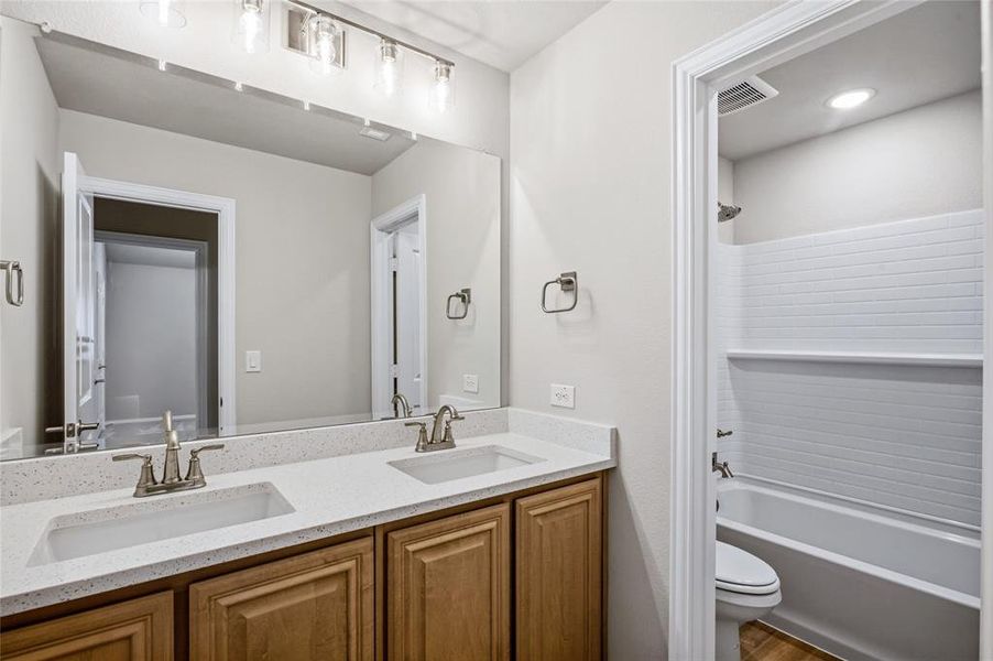 Furnished interior view inside a new home in , Providence Village (Image 13). Furnished interior view inside a new home in , Providence Village (Image 13).