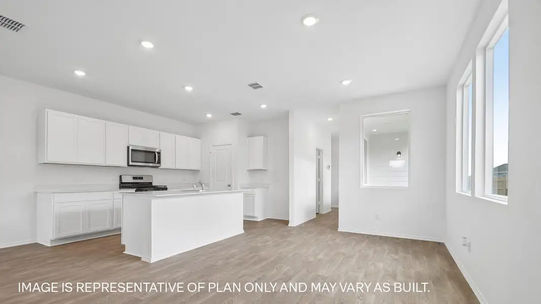 Furnished interior view inside a new home in Valverde, Bastrop (Image 3).