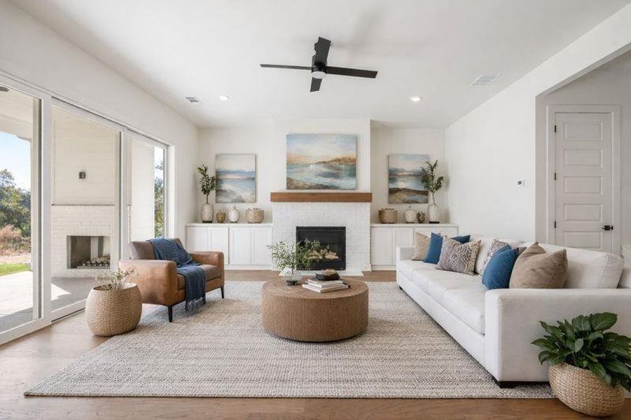 Furnished interior view inside a new home in Long Hollow Landing, Gainesville (Image 4).
