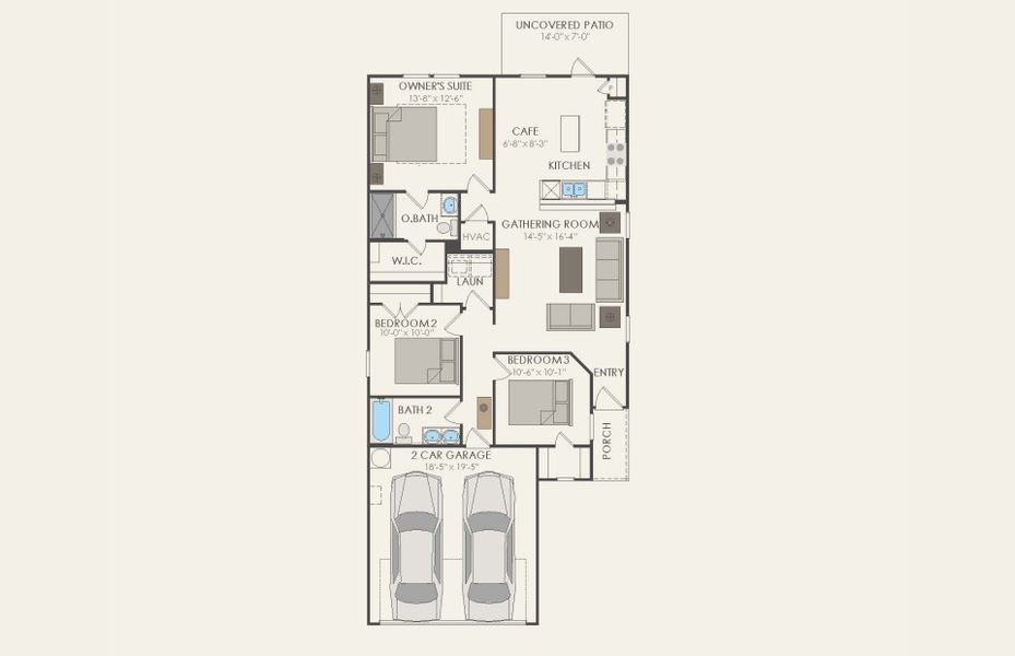 2D floor plan layout of this home in Clearhaven, Princeton, TX (Image 2). 2D floor plan layout of this home in Clearhaven, Princeton, TX (Image 2).