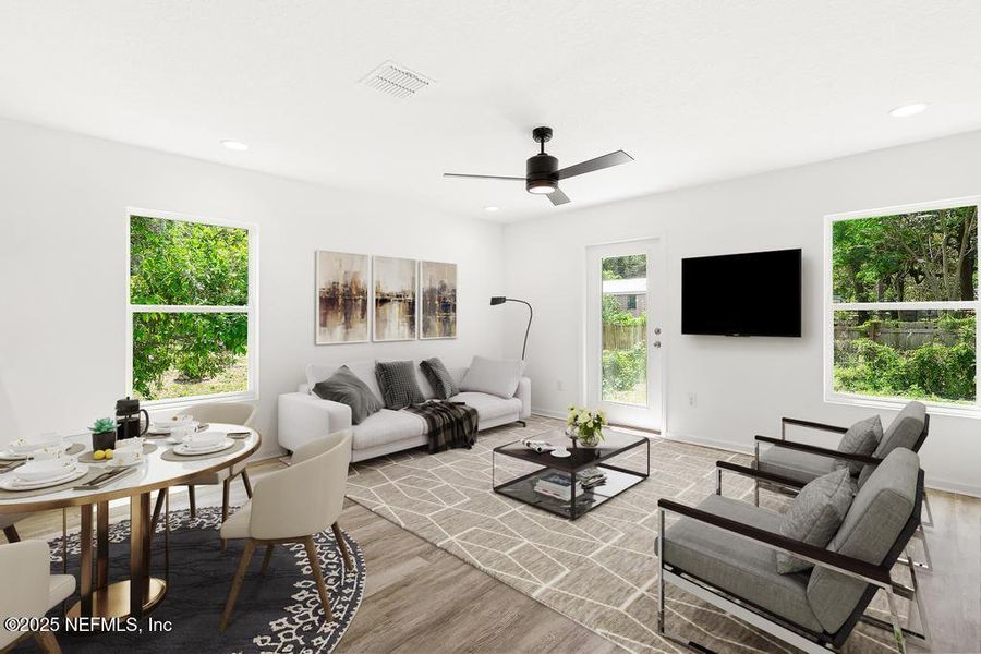 Furnished interior view inside a new home in , Jacksonville (Image 9).