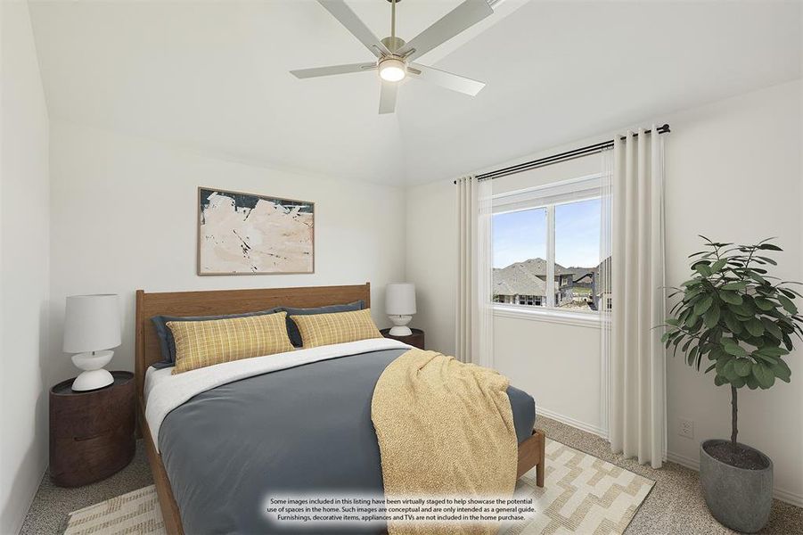 Furnished interior view inside a new home in Union Park Classic 55, Little Elm (Image 15).