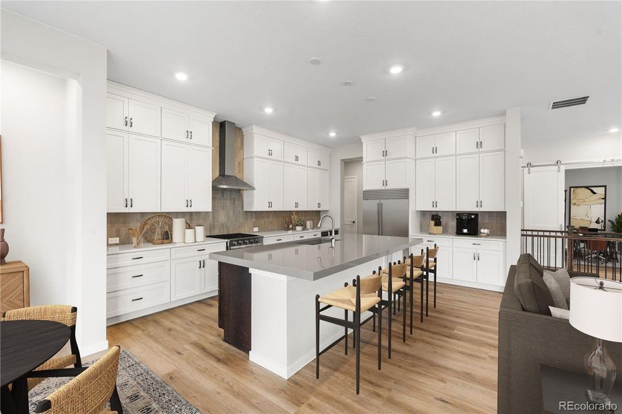 Furnished interior view inside a new home in Horizon at Solstice, Littleton (Image 16).