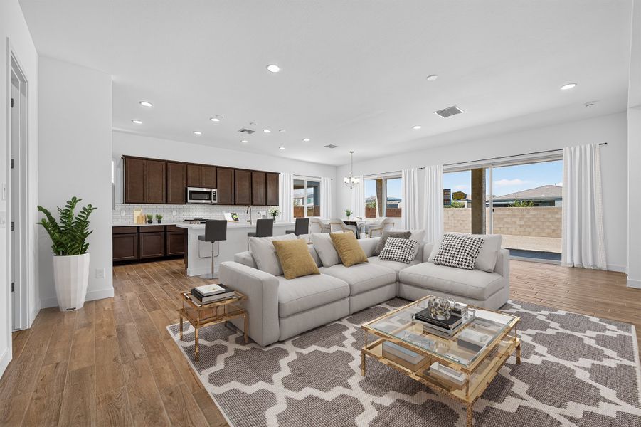 Furnished interior view inside a new home in Artisan at Asante, Surprise (Image 7).