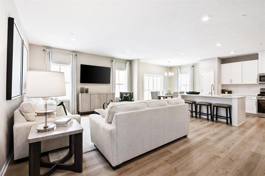 Furnished interior view inside a new home in Windsong Townhomes, Gallatin (Image 8).