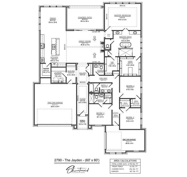2D floor plan layout of this home in , New Fairview, TX (Image 2).