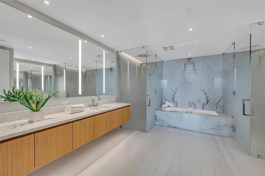 Furnished interior view inside a new home in , Fort Lauderdale (Image 61).