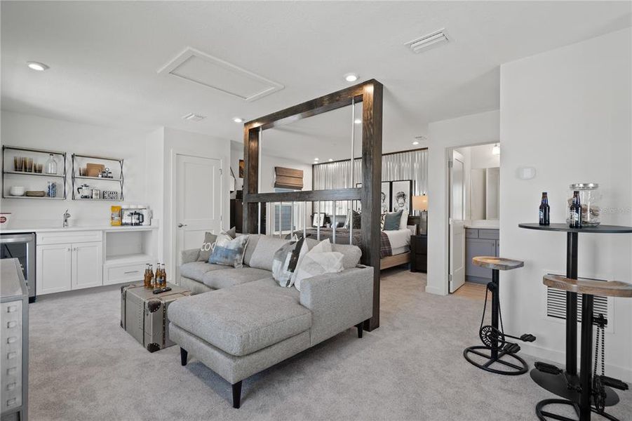 Furnished interior view inside a new home in Trinity Place, St. Cloud (Image 9). Furnished interior view inside a new home in Trinity Place, St. Cloud (Image 9).