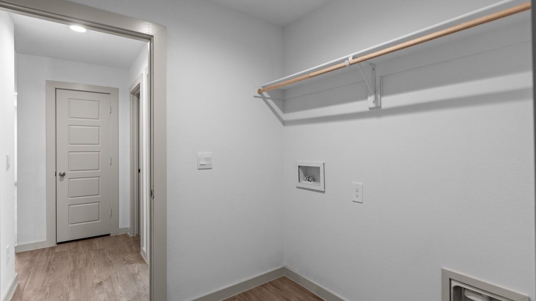 Representative unfurnished interior of a home built from the The Harris by D.R. Horton in Terra Vista, Lubbock (Image 20). Representative unfurnished interior of a home built from the The Harris by D.R. Horton in Terra Vista, Lubbock (Image 20).