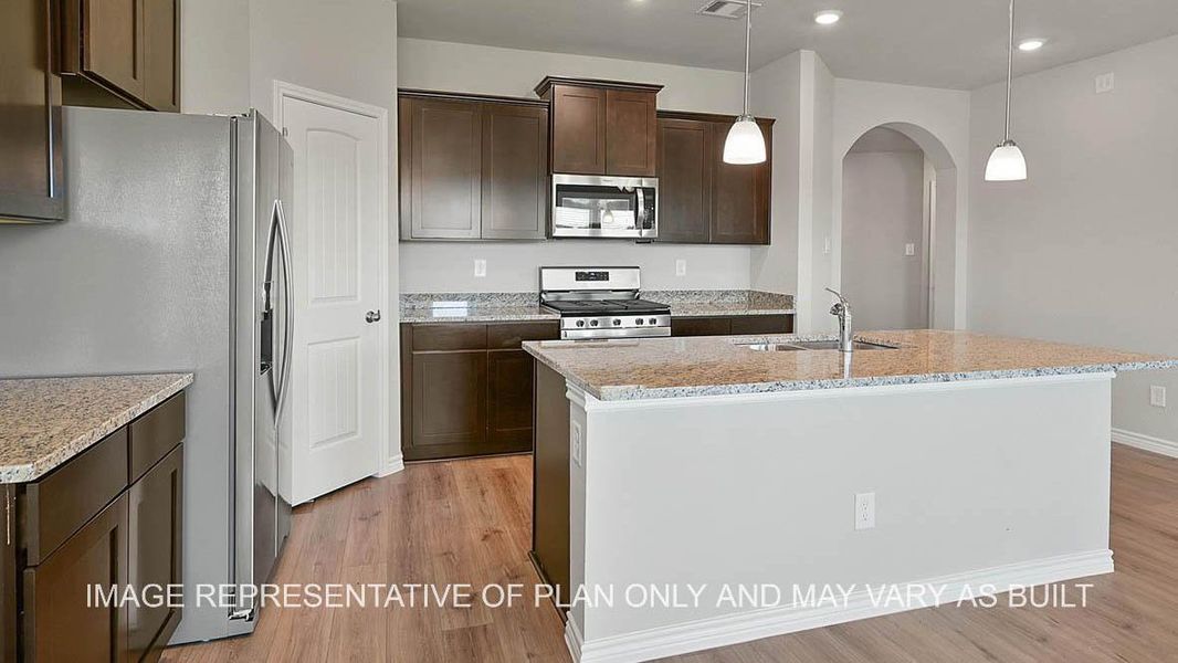 Representative furnished interior of a home built from the Dakota by D.R. Horton in Pleasant Hill, Bryan (Image 7).