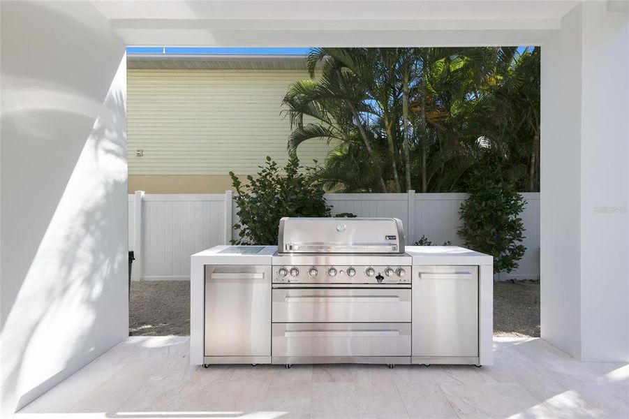Exterior details and patio area of a home in , Anna Maria (Image 36).