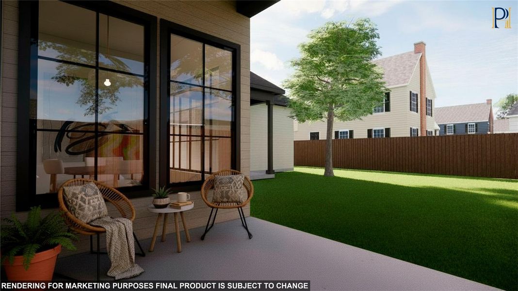 Exterior details and patio area of a home in , Katy (Image 4).