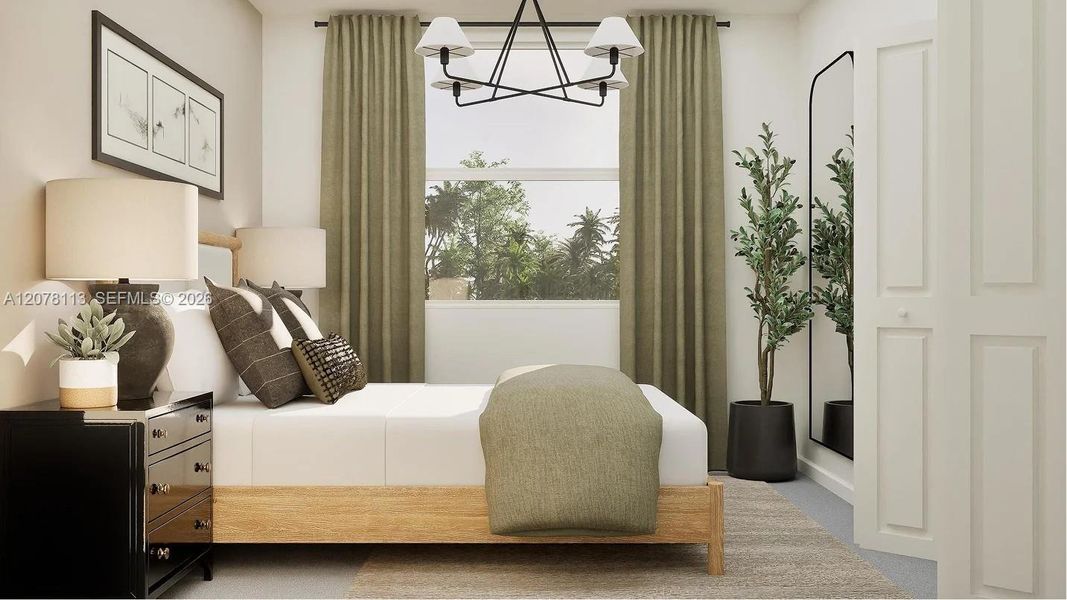 Furnished interior view inside a new home in Breezewood, Miami (Image 11).