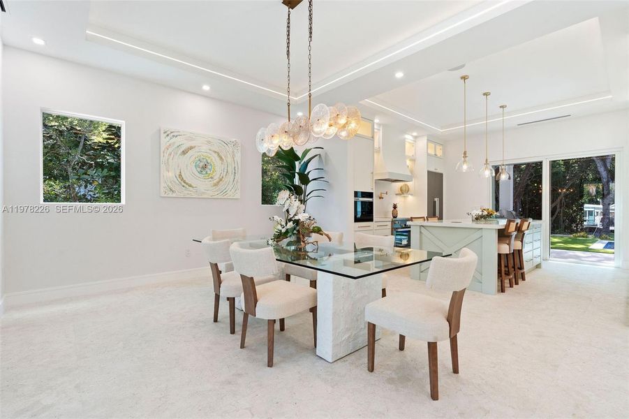 Furnished interior view inside a new home in , Islamorada, Village of Islands (Image 6).