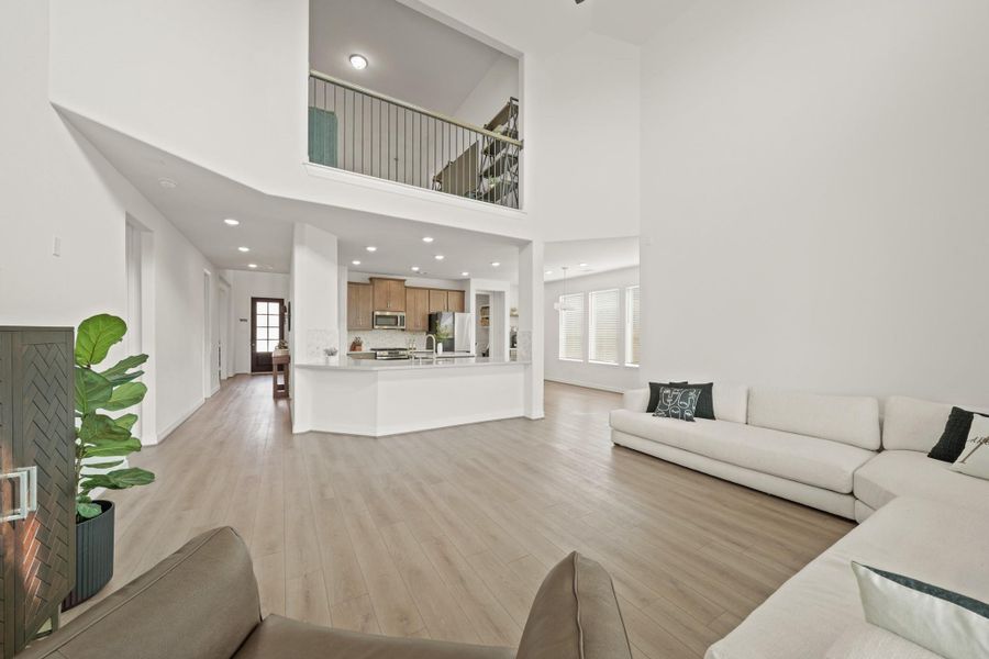 This view showcases the flow and openness of the floor plan.