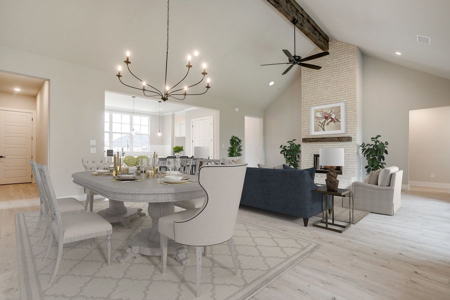 Representative furnished interior of a home built from the The Garland by Kenmark Homes in Paloma Ranches, Justin (Image 6). Representative furnished interior of a home built from the The Garland by Kenmark Homes in Paloma Ranches, Justin (Image 6).