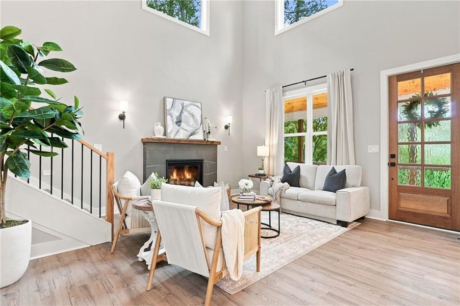Furnished interior view inside a new home in , Ball Ground (Image 40). Furnished interior view inside a new home in , Ball Ground (Image 40).