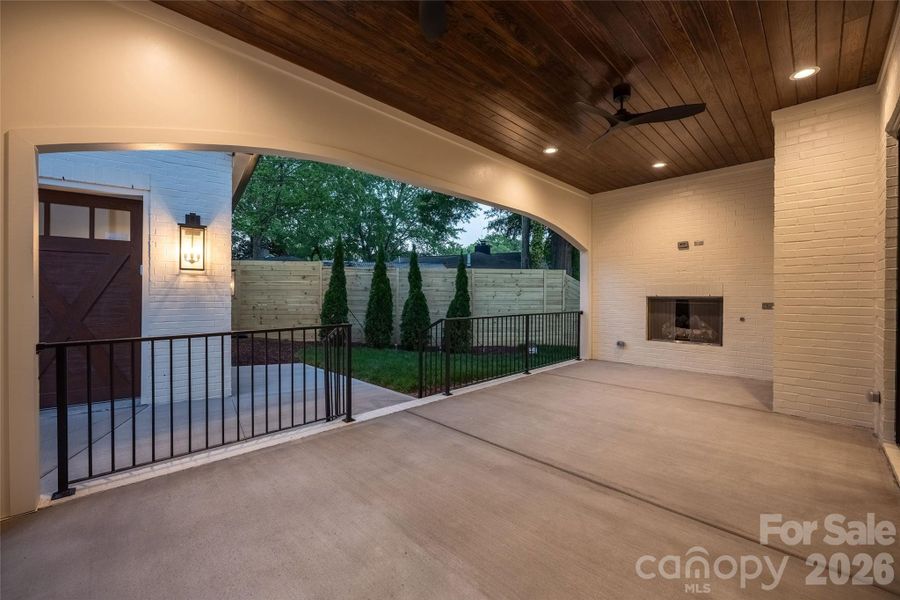Exterior details and patio area of a home in , Charlotte (Image 29).