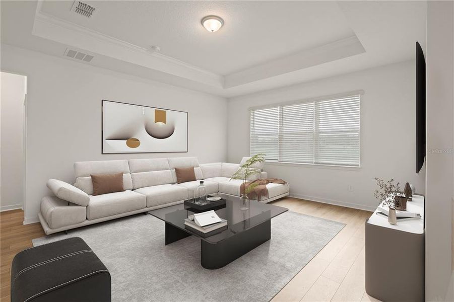 Furnished interior view inside a new home in Evergreen, Thonotosassa (Image 4). Furnished interior view inside a new home in Evergreen, Thonotosassa (Image 4).