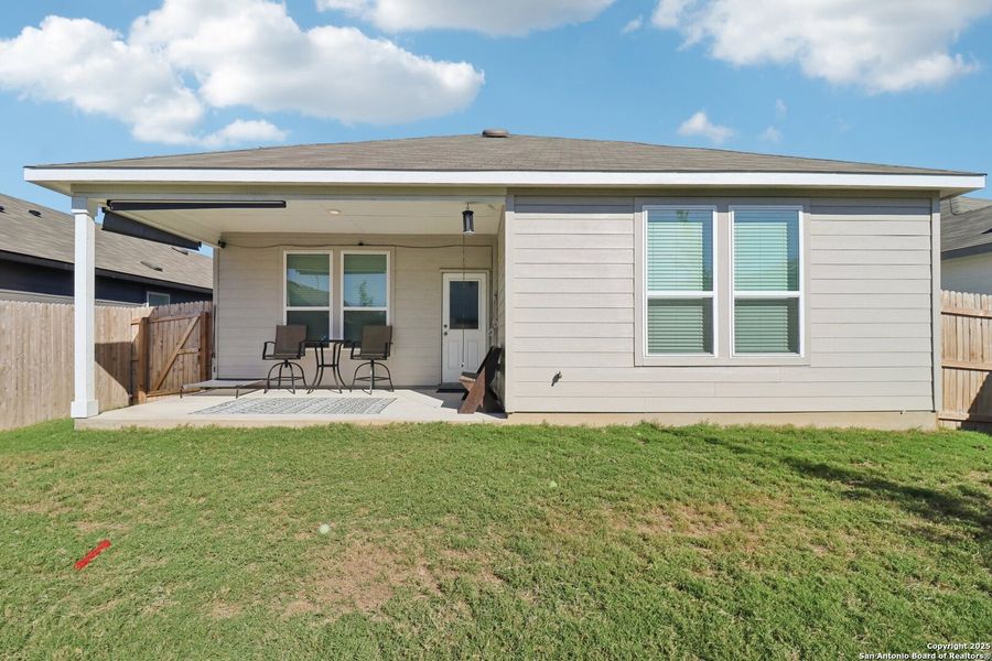 Exterior details and patio area of a home in Dove Song, Marion (Image 3). Exterior details and patio area of a home in Dove Song, Marion (Image 3).