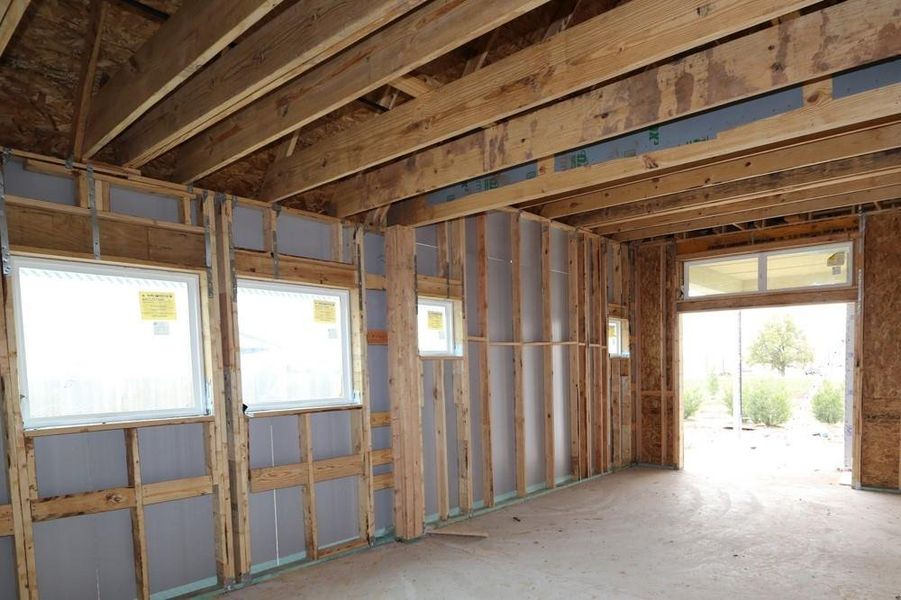 In-progress construction of a new home in Harvest Green 45', Richmond, TX (Image 4). In-progress construction of a new home in Harvest Green 45', Richmond, TX (Image 4).